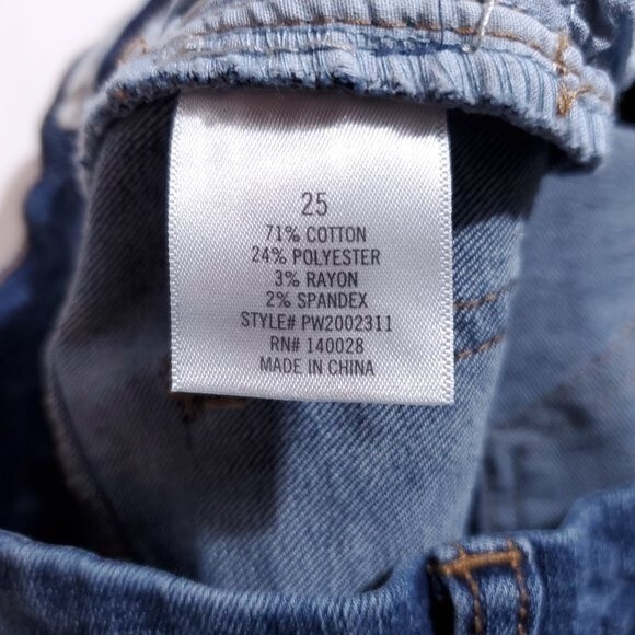 Harper Heritage Jeans High Rise Skinny Distressed Stretch Denim Women's Size 25 - Picture 11 of 11